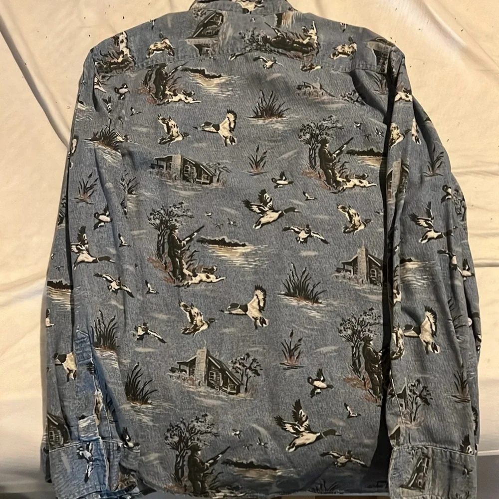 American Eagle XL denim duck button down - Picture 3 of 3